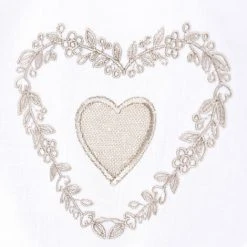 HOMEMAISON Brise Bise En Pointe à Petits Cœurs Ecru 45 X 60 Cm - Ecru -Rideau et tringle Soldes 2024 57257500 3