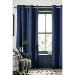 1001KDO POUR LA MAISON 1 Rideau Occultant Isolant 180 X 260 Cm Laponi Bleu