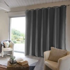 1001KDO POUR LA MAISON 1 Rideau Occultant Isolant 280 X 260 Cm Laponi Anthracite