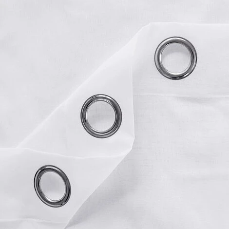 Deconovo Lot De 1 Rideau Voilage Salon Chambre, 140x180 Cm, Blanc 3 Deconovo Lot De 1 Rideau Voilage Salon Chambre, 140x180 Cm, Blanc – Image 3