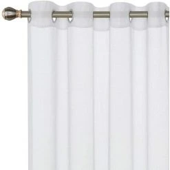 Deconovo Lot De 1 Rideaux Voilage Salle à Manger Moderne Intérieur, 140x240 Cm, Blanc -Rideau et tringle Soldes 2024 58079897 4