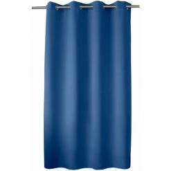 ENJOY HOME Rideau Occultant Polyester 8 Oeillets OBSKUR - 140 X 180 Cm Uni BLEU COBALT