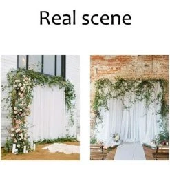 UNHO Toile De Fond Mariage 3x3m Rideau Blanc Mariage Champêtre En Soie De Glace Décoration Pour Réception Mariage 7 UNHO Toile De Fond Mariage 3x3m Rideau Blanc Mariage Champêtre En Soie De Glace Décoration Pour Réception Mariage -Rideau et tringle Soldes 2024 58532835 3