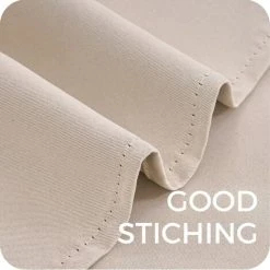 ENLENK Rideau Occultant Thermique Isolant 140x160 Cm Rideaux De Petite Fenêtre Courts Beige Intérieurs Pour Salon Chambre à Coucher Lot De 2 Avec Oeillets -Rideau et tringle Soldes 2024 58843279 5