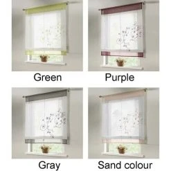 ROSIER Rideau Romantique Avec Languette Supérieure Pour La Cuisine Et Le Balcon (gris, 80*120cm)——VEBTles 6 ROSIER Rideau Romantique Avec Languette Supérieure Pour La Cuisine Et Le Balcon (gris, 80*120cm)——VEBTles -Rideau et tringle Soldes 2024 59152778 3