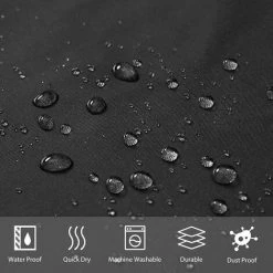 ZOLGINAH Rideau De Douche Tissu Anti Moisissure Et Lavable Textile Noir En Polyester Petits Rideaux De Bain Imperméable Pour Salle De Bain Avec 10 Crochets 150x180cm -Rideau et tringle Soldes 2024 59344152 3