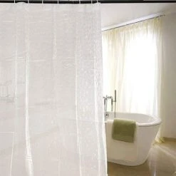 CATHERINE Rideau De Douche EVA Epais Transparent Étanche Anti-Moisissure Rideau De Salle De Bain - 80 X 180cm -Rideau et tringle Soldes 2024 59486981 3