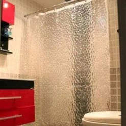 CATHERINE Rideau De Douche EVA Epais Transparent Étanche Anti-Moisissure Rideau De Salle De Bain - 80 X 180cm -Rideau et tringle Soldes 2024 59486981 4