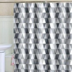 ROSIER Rideau De Douche 200 X 220 Cm (200 X 220 Cm De Largeur, 220 Cm De Hauteur), Tissu Polyester Imperméable Anti-bactérien, Anti-moisissure, Lavable, Avec 12 Anneaux De Rideau De Douche——VEBTles