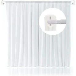 TINOR 10Pcs Crochets Autocollants, Crochets Adhésifs, Supports Pour Tringles, Tringle Sans Percage Crochets Autocollants Pour Barres De Rideaux 8 TINOR 10Pcs Crochets Autocollants, Crochets Adhésifs, Supports Pour Tringles, Tringle Sans Percage Crochets Autocollants Pour Barres De Rideaux -Rideau et tringle Soldes 2024 59683901 4