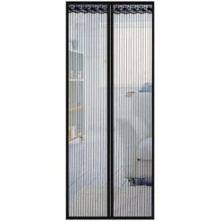LUCKY-88 Moustiquaire Portes Et Fenêtres Magnétiques Rideaux Magnétiques Anti-mouches Pour Portes, Rideaux En Toile De Gaze Anti-insectes, Moustiquaire Baie Vitrée Coulissante, Moustiquaire Magnétique Sans Perçage