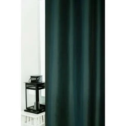 RIDEAUDISCOUNT Rideau 140 X 260 Cm à Œillets Effet Soie Vert Emeraude - Vert 6 RIDEAUDISCOUNT Rideau 140 X 260 Cm à Œillets Effet Soie Vert Emeraude - Vert -Rideau et tringle Soldes 2024 60151233 3