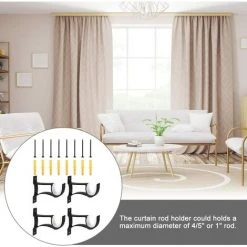 READCLY 4 PCS Support Tringle Rideaux En Alliage D'Aluminium 11 * 8 Support De Poteau De Rideau Antirouille Draperie Tringle Supports Avec Vis Et Tube D'Expansion Pour Salon Bureau Etudier Chambre 6 READCLY 4 PCS Support Tringle Rideaux En Alliage D'Aluminium 11 * 8 Support De Poteau De Rideau Antirouille Draperie Tringle Supports Avec Vis Et Tube D'Expansion Pour Salon Bureau Etudier Chambre -Rideau et tringle Soldes 2024 60216145 3
