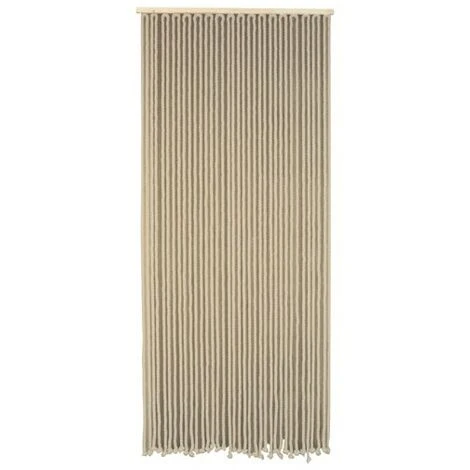 MOREL - Rideau De Porte En Corde De Coton Tressé Écru 90 X 200 Cm 1 MOREL - Rideau De Porte En Corde De Coton Tressé Écru 90 X 200 Cm