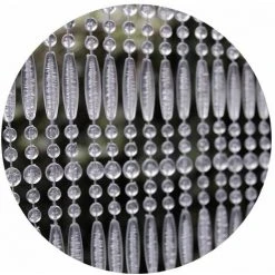 CASA Rideau De Porte En Perles Transparentes Frejus 100 X 230 Cm - Transparent - Transparent