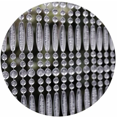 CASA Rideau De Porte En Perles Transparentes Frejus 100 X 230 Cm - Transparent - Transparent 1 CASA Rideau De Porte En Perles Transparentes Frejus 100 X 230 Cm - Transparent - Transparent