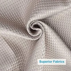 BAICCCF Rideau De Douche Gaufré 180 X 180 Cm, Rideaux De Douche En Tissu Résistant Avec Tissage Gaufré Rideaux De Douche De Salle De Bain De Qualité Hôtelière (Kaki) -Rideau et tringle Soldes 2024 61195199 4