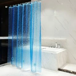 BAICCCF Rideau De Douche 180x180CM , Doublure De Rideau De Douche Imperméable En EVA épais Avec 3 Aimants De Fond Robustes, Doublure De Douche Pour Cabine De Douche, Baignoires, 12 Crochets