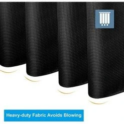 BAICCCF Rideau De Douche Noir 180 X 180 Cm, Rideau De Douche Gaufré Noir, Rideau De Douche En Tissu Avec Tissage Gaufré, Rideaux De Douche De Salle De Bain De Qualité Hôtelière (noir) -Rideau et tringle Soldes 2024 61195350 5
