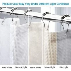 BAICCCF Rideau De Douche Gaufré 100*180cm, Rideaux De Douche En Tissu Résistant Avec Tissage Gaufré Rideaux De Douche De Salle De Bain De Qualité Hôtelière 7 BAICCCF Rideau De Douche Gaufré 100*180cm, Rideaux De Douche En Tissu Résistant Avec Tissage Gaufré Rideaux De Douche De Salle De Bain De Qualité Hôtelière -Rideau et tringle Soldes 2024 61196339 3
