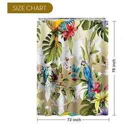 BAICCCF Ensemble De Rideaux De Douche 180 X 200 Cm Avec 12 Crochets - Rideaux De Douche En Tissu Polyester Imperméable Pour Décorations De Salle De Bain à La Maison Modernes,lavables En Machine -Rideau et tringle Soldes 2024 61196432 5