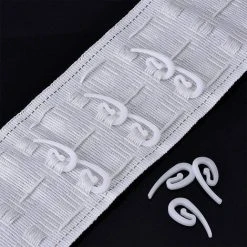 EINEMGELD Schneespitze 200Pcs Paquets De Crochets De Rideau Crochets Rideaux En Plastique Crochet Tringle à Rideaux Pour Rideaux De Douche/Draperies/Rideaux De FenêTre/Plis Au Crayon, 28 X 12 Mm -Rideau et tringle Soldes 2024 61324977 3