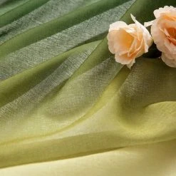 HEGUYEY Rideau Voilage Lot De 2 Rideaux Dégradé à Oeillet Voilages Intérieur Fenêtre En Polyester Couleur Changée Voile Transparent Décor Pour Salon Chambre Bureau Blanc Avec Bleu D'eau1.32x2.14M -Rideau et tringle Soldes 2024 61355771 3