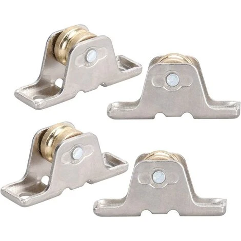 EINEMGELD 4 PCS M¨¦tal Rouleau Roue Simple Roulements Fen¨ºtre Ceinture Poulie Rideau Rail Piste Roues Pour Fen¨ºtre Porte Rideaux De Douche 2 EINEMGELD 4 PCS M¨¦tal Rouleau Roue Simple Roulements Fen¨ºtre Ceinture Poulie Rideau Rail Piste Roues Pour Fen¨ºtre Porte Rideaux De Douche – Image 2
