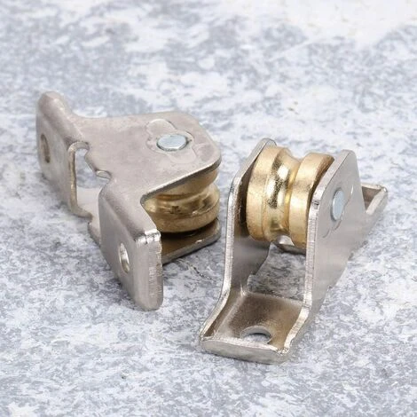 EINEMGELD 4 PCS M¨¦tal Rouleau Roue Simple Roulements Fen¨ºtre Ceinture Poulie Rideau Rail Piste Roues Pour Fen¨ºtre Porte Rideaux De Douche 4 EINEMGELD 4 PCS M¨¦tal Rouleau Roue Simple Roulements Fen¨ºtre Ceinture Poulie Rideau Rail Piste Roues Pour Fen¨ºtre Porte Rideaux De Douche – Image 4