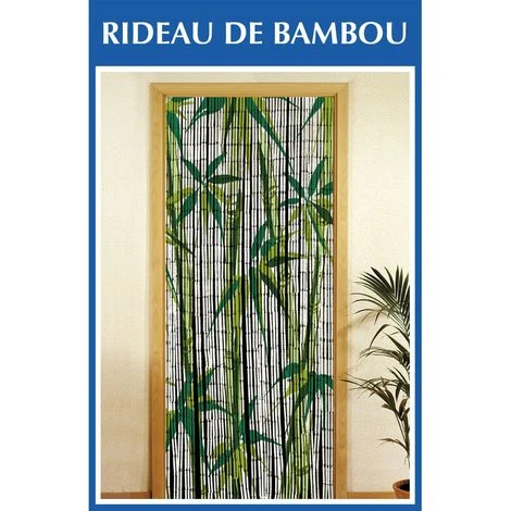WENKO® Rideau De Porte - Bambou - Bamboo - 90 X 200 - Blanc 2 WENKO® Rideau De Porte - Bambou - Bamboo - 90 X 200 - Blanc – Image 2