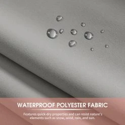 TANCYCO 1 Panneau Extérieur Et Intérieur Rideau Bloquant Le Soleil Intimité Rideaux à œillets Pour Pergola Porche Pavillon Jardin Pelouse Couloir Résistant Au Vent Soleil Chambre Décor 52 X 84 Pouces (gris) -Rideau et tringle Soldes 2024 63964083 5