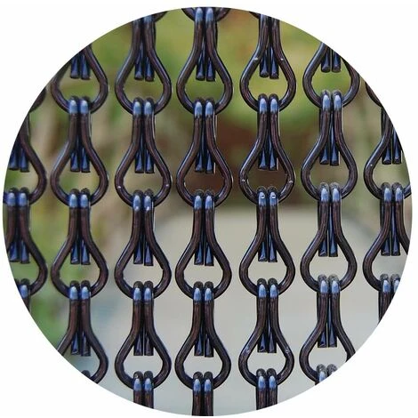 LA TENDA Rideau De Porte En Aluminium Alusa Noir 90 X 210 Cm Noir - Noir 1 LA TENDA Rideau De Porte En Aluminium Alusa Noir 90 X 210 Cm Noir - Noir