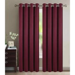 UNIVERS DECOR Rideau Occultant 140 X 260 Cm Couleurs "Cosy" - 1 Panneau Occultant - Bordeaux