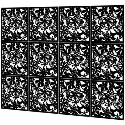 Thsinde 12 Pcs Séparateurs De Pièce En Plastique Suspendus Pour Chambre Salon Salle à Manger Bar École Hôtel Décoration (Noir, 40x40cm) -Rideau et tringle Soldes 2024 64465189 3
