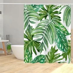 YIDOMDE Rideau Baignoire,100 X 180 Cm,Anti Moisissure,Impermeable,Tissu Polyester,à Oeillet,Grand Rideaux Douche,Lavable En Machine