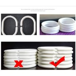 YIDOMDE Rideau Douche Retro Fleurs Et Papillons Rideau De Douche Blanc Rose Rideau Baignoire 120x180CM -Rideau et tringle Soldes 2024 65746513 3