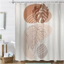 YIDOMDE Rideau De Douche Scandinave Simple De Couleur Morandi Rideau De Séparation Imperméable Tente De Douche Rideau De Salle De Bain，26