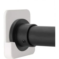 HKLFFJA Support De Tringle De Rideau De Douche Autocollant Support De Tringle De Douche Pour Mur Support De Tringle Blanc Support Mural Pour Tringle De Rideau De Douche (tringle De Rideau De Douche Non Incluse)