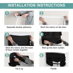 HKLFFJA Panneau De Porte Française à 1 Panneau Pour L'intimité Tricia Panneau De Porte Occultant économe En énergie, Rideau Occultant Fonctionnel à Isolation Thermique Panneau De Porte Patio $ 1 Panneau Occultant Pour Porte En Verre, Therma$ 1 Panneau Occultant P -Rideau et tringle Soldes 2024 65747618 5