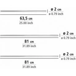 WENKO Barre De Douche Angle Universelle, Tringle Douche Angle, Longueur Adaptable Avec 3 Possibilités De Combinaison, à Percer, Matériel De Fixation Inclus, Aluminium - Plastique, Ø 2 Cm, Brillant -Rideau et tringle Soldes 2024 6578260 4