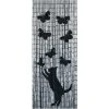 WENKO Rideau Bambou, Rideau De Porte, "chat Et Papillon", Rideau Mouche, Bambou, 90x200 Cm, Multicolore - Multicolore