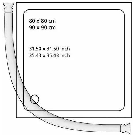WENKO Barre De Douche Arrondie Extensible, Barre De Douche Télescopique, Longueur Adaptable, à Percer, Matériel De Fixation Inclus, Aluminium Inox, 80x80 - 90x90 Cm, ø2.5 Cm, Brillant 4 WENKO Barre De Douche Arrondie Extensible, Barre De Douche Télescopique, Longueur Adaptable, à Percer, Matériel De Fixation Inclus, Aluminium Inox, 80x80 - 90x90 Cm, ø2.5 Cm, Brillant – Image 4