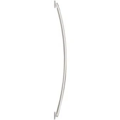 WENKO Barre De Douche Arrondie Extensible, Barre De Douche Télescopique, Longueur Adaptable, à Percer, Matériel De Fixation Inclus, Aluminium Inox, 110-200 Cm, ø2.5 Cm, Brillant