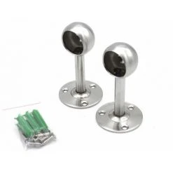 LUCKY-88 Siège De Tête Rond épaissi En Acier Inoxydable Tube De Passage De Vêtements En Acier Inoxydable 25 Siège De Tête Rond 2 Avec Ensemble D'accessoires