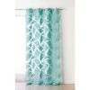 HOMEMAISON Voilage En Jacquard à Imprimés Géométriques Blanc 140 X 245 Cm - Blanc