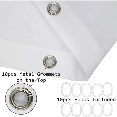 READCLY Rideau De Douche Anti Moisissure Zen Spa Vert Bambou Rideau De Bain Pierres Noir Fleur Orchidée Blanc Étanche Polyester Tissu Rideaux De Salle De Bain Avec 10pcs Crochets,150x180cm 5 READCLY Rideau De Douche Anti Moisissure Zen Spa Vert Bambou Rideau De Bain Pierres Noir Fleur Orchidée Blanc Étanche Polyester Tissu Rideaux De Salle De Bain Avec 10pcs Crochets,150x180cm – Image 5