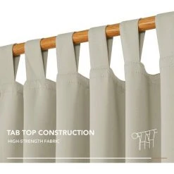 GGNRALNY Lot De 2 Rideaux à Pattes Occultant Thermiques Isolation Anti Chaleur Rideau Chambre Enfant Masion140x280cm Beige -Rideau et tringle Soldes 2024 67353757 5
