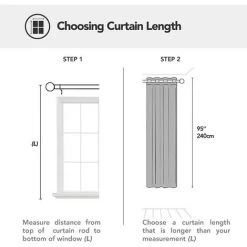 GGNRALNY Rideaux Occultants Isolant Thermique, 140x260 CM (Largeur X Hauteur), Rideaux Pour Salon Et Chambre, Design Moderne à Oeillets, Gris Foncé, 1Pièces -Rideau et tringle Soldes 2024 67354280 5