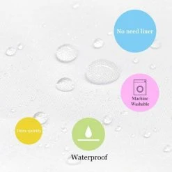 GGNRALNY Rideau De Douche Anti Moisissure 180x200 Cm,Rideau De Douche Tissu Lavable En Machine Avec 12 Crochets Antirouille,Rideau De Douche En Polyester Style Bohème (180_x_200_cm, Abstrait) -Rideau et tringle Soldes 2024 67354634 4