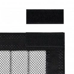 VidaXL Rideau De Porte Contre Insectes 210x100cm 2 Pcs Magnétique Noir - Noir 9 VidaXL Rideau De Porte Contre Insectes 210x100cm 2 Pcs Magnétique Noir - Noir -Rideau et tringle Soldes 2024 734549 5